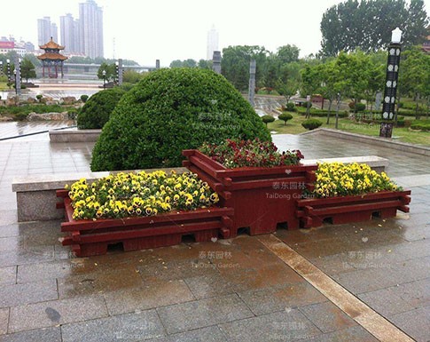 濟(jì)寧防腐木花箱