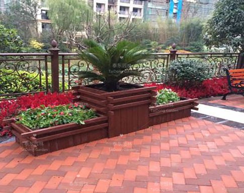 濟(jì)寧防腐木花箱
