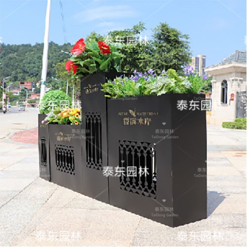 鐵藝道路花箱 鐵藝道路花箱